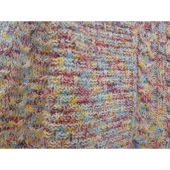 Womens Pullover Boho V-Neck LS Sweater Small (4-6) Pretty Colors Time & True - Picture 2 of 3